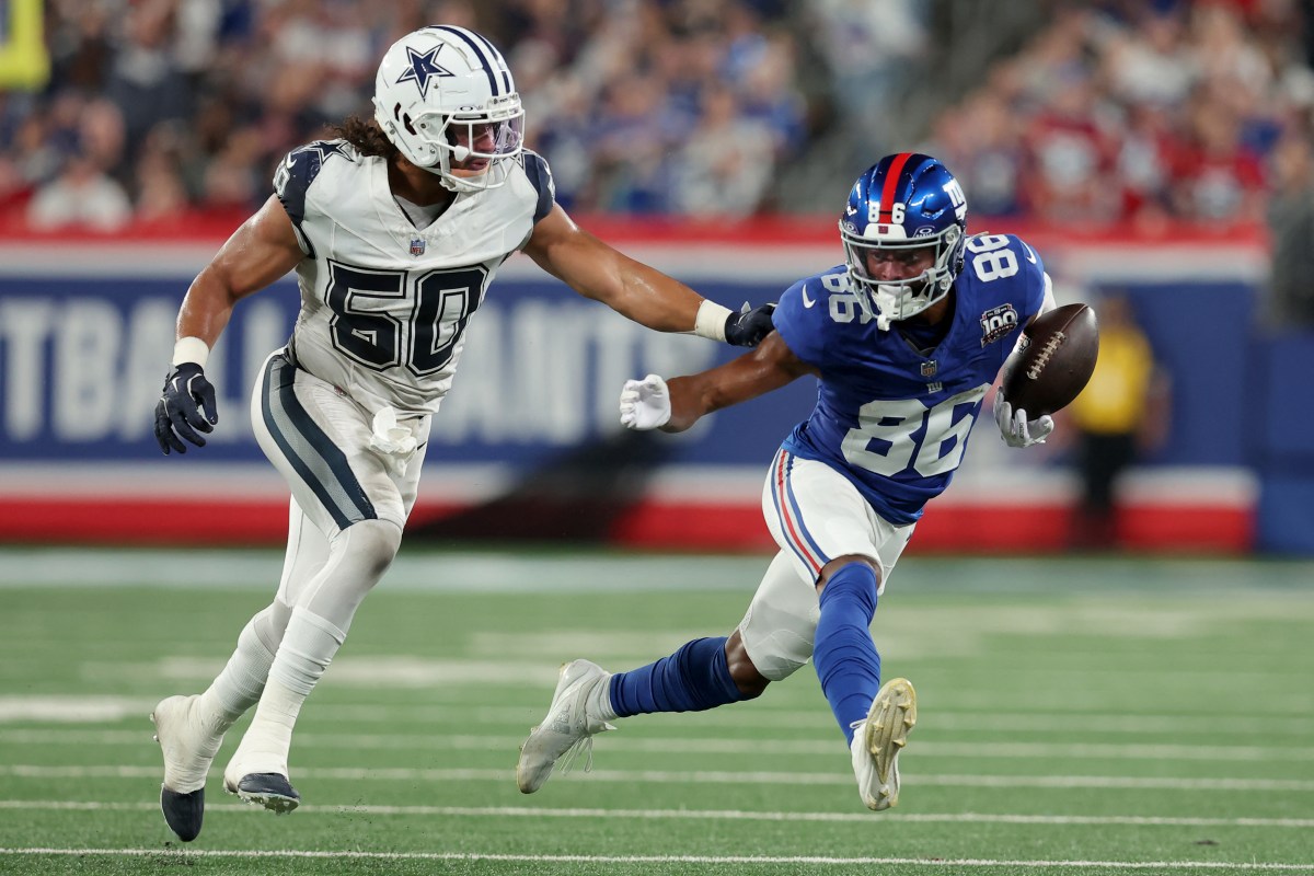 Darius Slayton Giants Cowboys NFL Week 5 odds