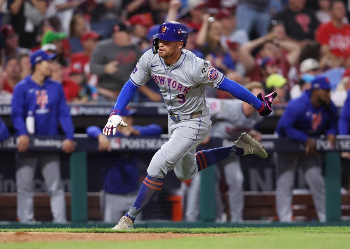 Brandon Nimmo Mets Phillies Game 1 NLDS