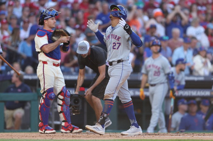 Mark Vientos home run Game 2 Mets Phillies NLDS