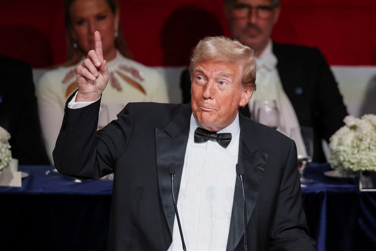 President-elect Donald Trump, as shown during the Al Smith Dinner in Manhattan on Oct. 17, 2024.