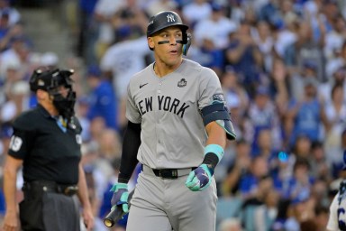 Aaron Judge Yankees strikeout Game 2 World Series