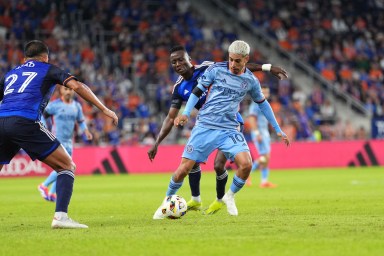 Santiago Rodriguez NYCFC Cincinnati playoffs Game 1