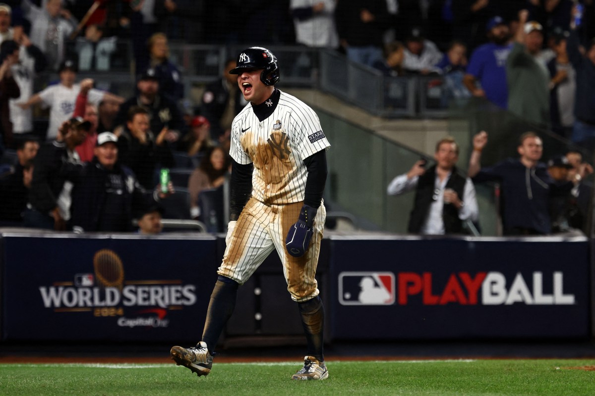 Anthony Volpe scores run Yankees Dodgers World Series Game 4