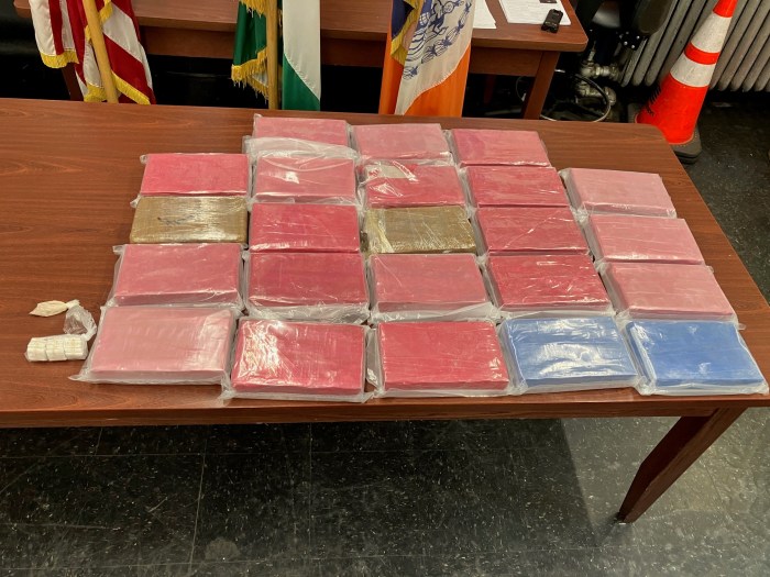 50 pounds of cocaine were seized in Middle Village.