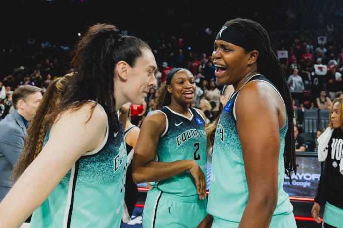 Breanna Stewart Jonquel Jones LIberty Aces WNBA semis