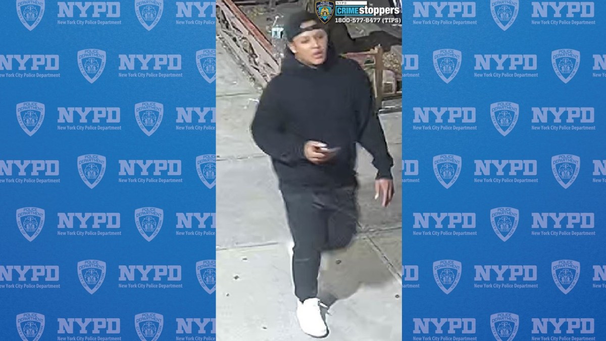 man wearing all black who is a suspect for a shooting in the Bronx