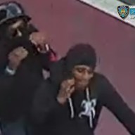 suspects wearing all black who allegedly robbed a man in Chelsea