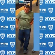 man wearing t-shirt and jeans who allegedly robbed a woman in the Bronx