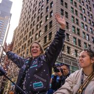 Liberty in the ticker tape parade