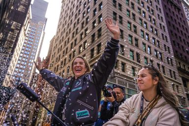 Liberty in the ticker tape parade