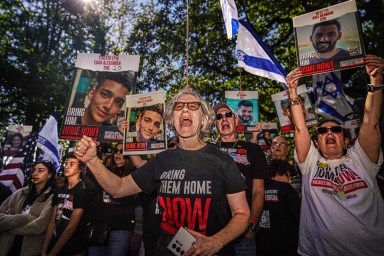 Attendees at Oct. 7 attack anniversary vigil in Central Park