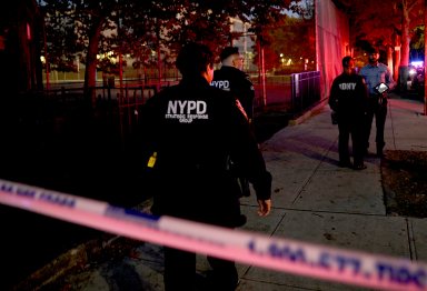 Police at Brooklyn scene where man was shot