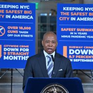 Mayor Adams addresses reporters at City Hall