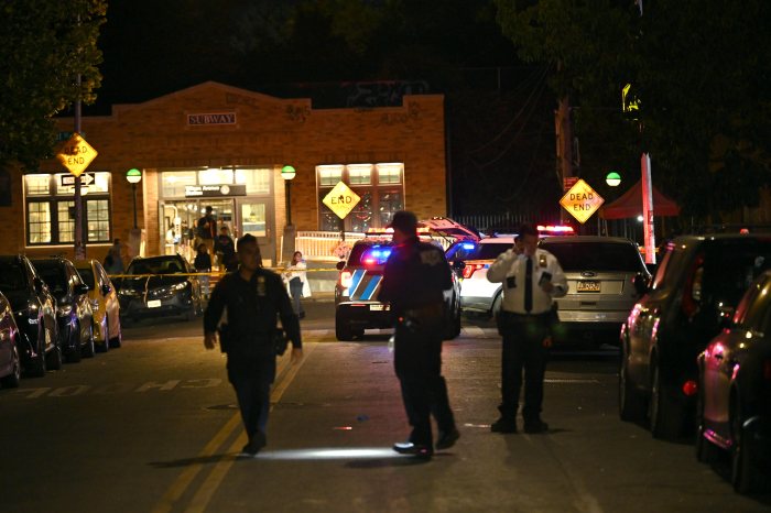 Brooklyn police investigate scene where teen was shot