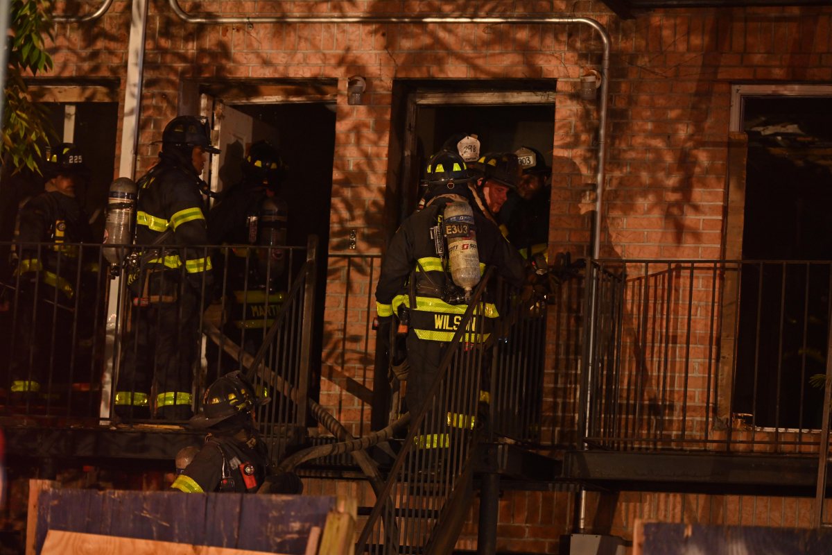 Queens firefighter search home in two-alarm fire