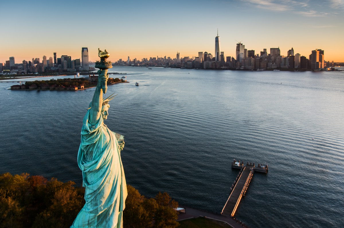 Statue of Liberty on National Immigrants Day