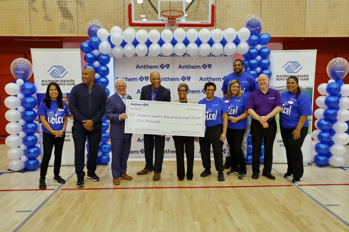 Anthem Blue Cross donates to Madison Square Boys & Girls Club