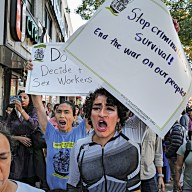 Roosevelt Avenue sex workers protest in Queens