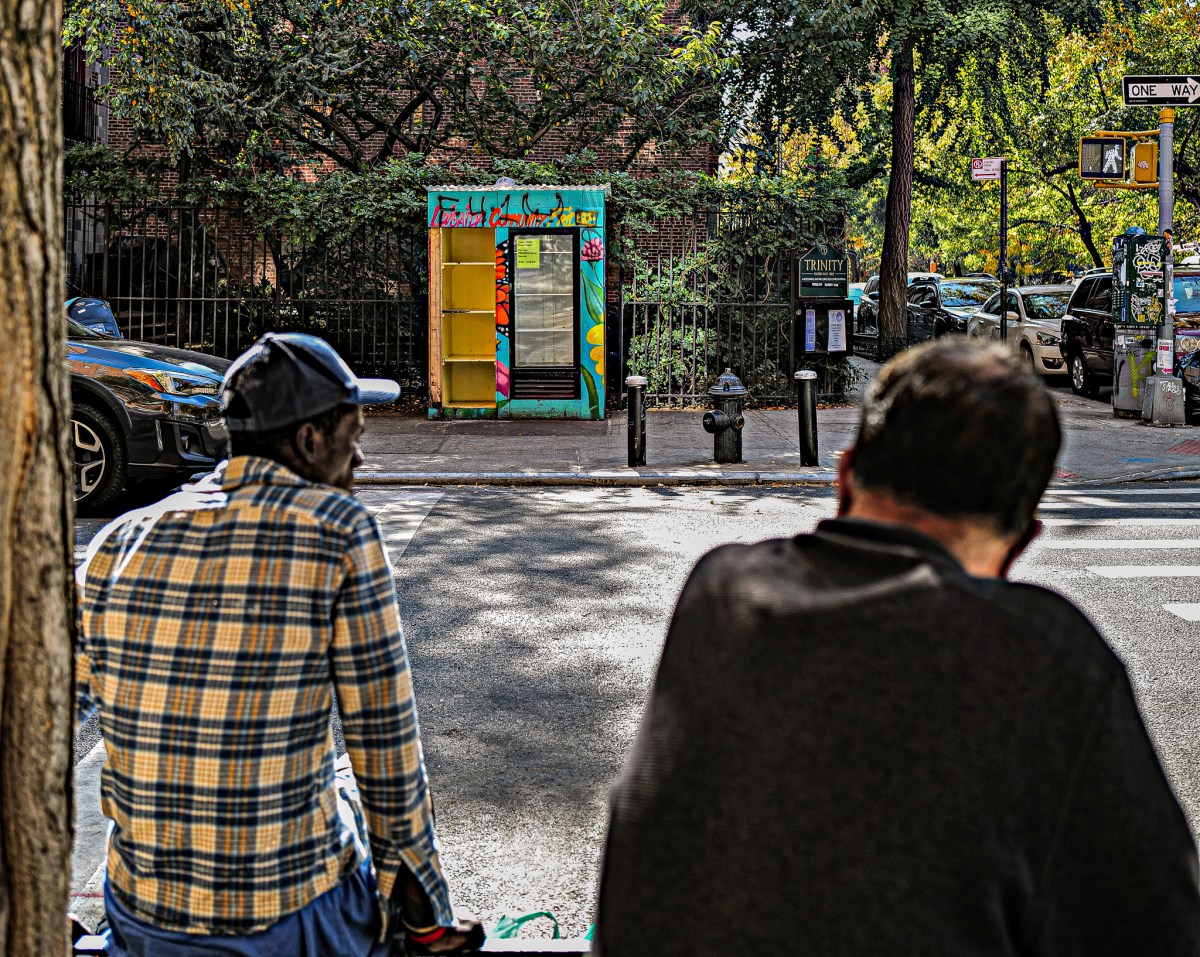 East Village community refrigerator