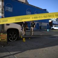 Police units at scene of deadly Brooklyn shooting