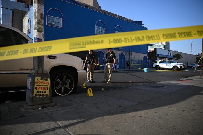 Police units at scene of deadly Brooklyn shooting