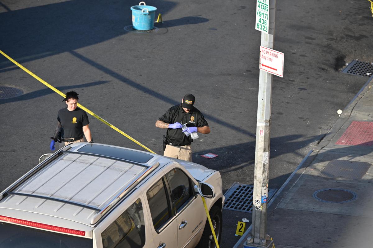 Officers from the 70th Precinct, in responding to a 911 call about the shooting, found the 27-year-old male victim with multiple gunshot wounds about his body