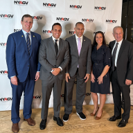 Rep Goldman, Eddy Steinberg, Rep Jeffries, Victoria Wickman, Andrew Finkelstein at the New Yorkers Against Gun Violence Dinner.