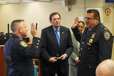 NYPD Chief of Transit Bureau sworn in