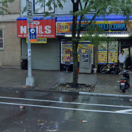 a row of Bronx stores