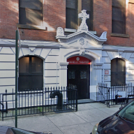 exterior of East Village theater in Manhattan