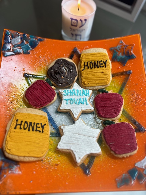 Rosh Hashanah themed cookies