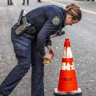 Police at Brooklyn shooting scene