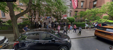 Outside Packer Collegiate Institute in Brooklyn Heights