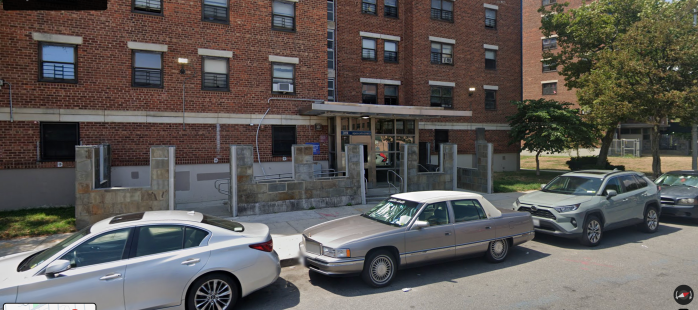 exterior of Queens apartment building