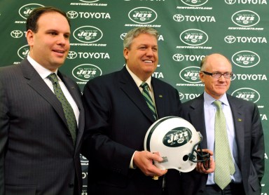 Mike Tannenbaum Rex Ryan Woody Johnson Jets