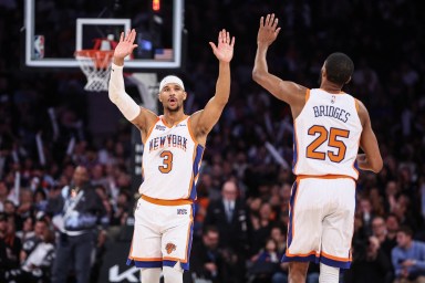 Josh Hart Mikal Bridges Knicks Nets