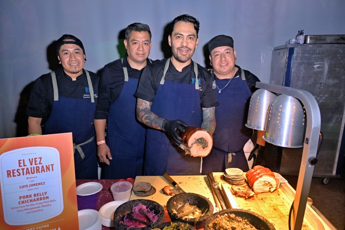 Atmosphere at Tacos & Tequila presented by Meet Cutes NYC hosted by Michael Voltaggio during Food Network New York City Wine & Food Festival presented by Invesco QQQ at Hall Des Lumieres on October 18, 2024 in New York City.