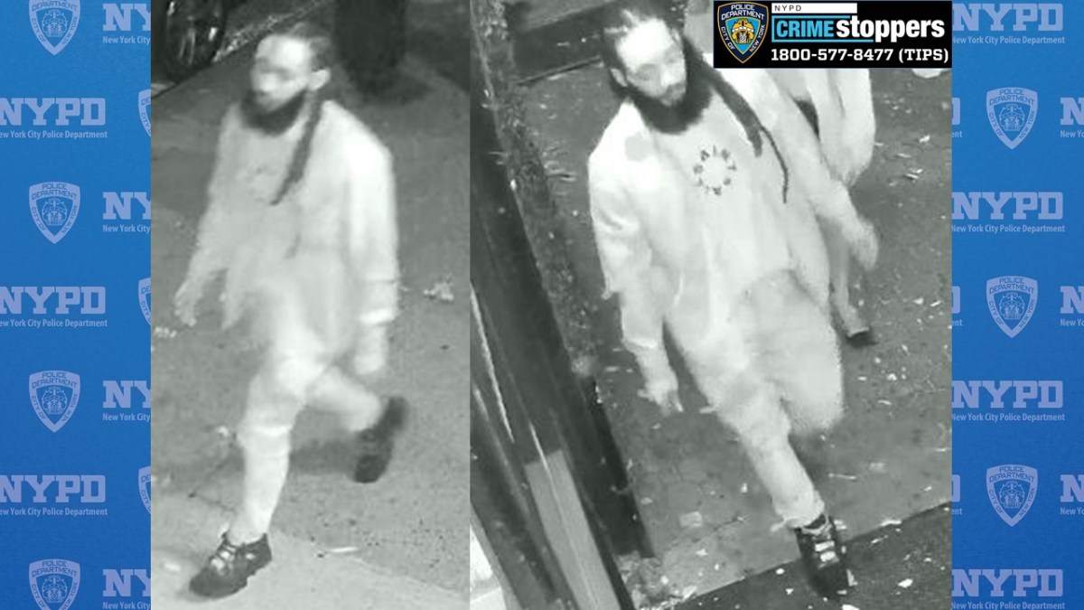 suspect wearing light colored clothes who allegedly raped a woman in Midtown Manhattan