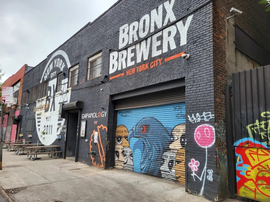 The Bronx Brewery, which has a location in Port Morris (shown) and two in Manhattan, recently merged with Captain Lawrence Brewing Co., based in Westchester County.