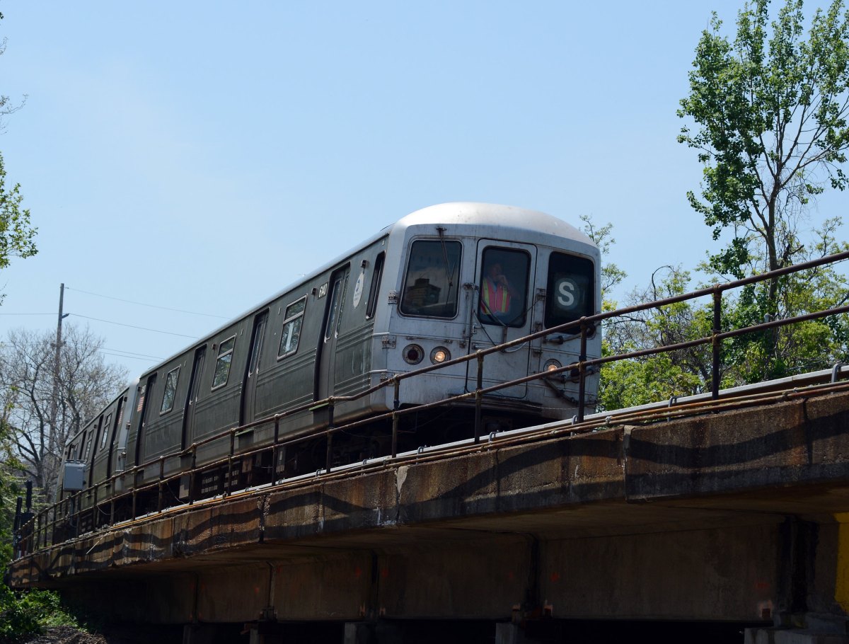 A train running in Rockaway