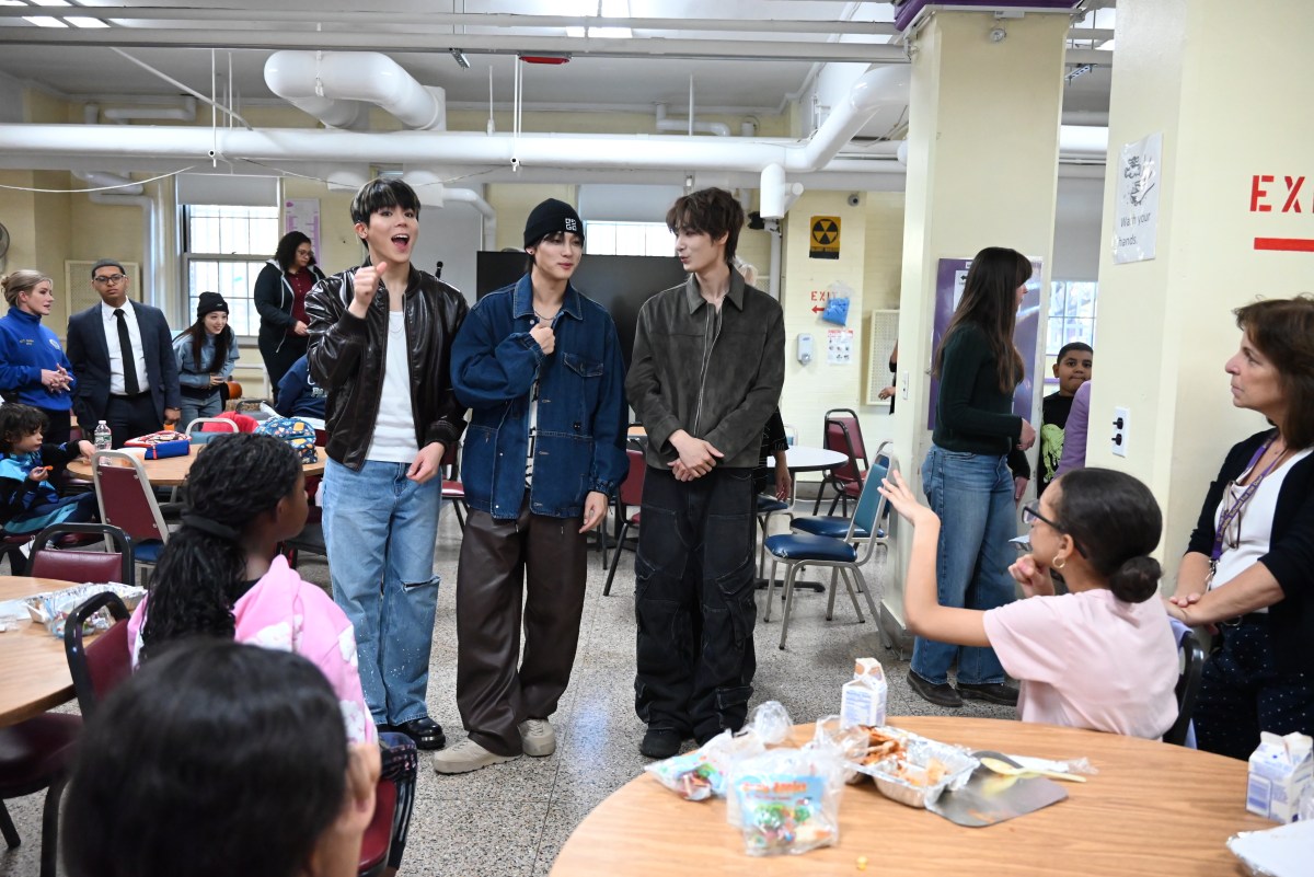 Big Ocean surprised students at St. Joseph's School for the deaf