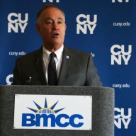 CUNY Chancellor Félix V. Matos Rodríguez spoke with members of the New York City Council Higher Education Committee during the hearing.