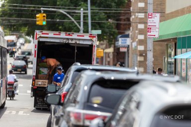 truck loading and making deliveries in NYC