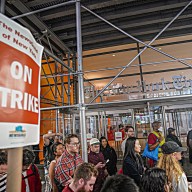 New York Times tech workers on strike