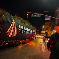 NYPD escortes Rockefeller Center Christmas tree