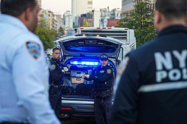 A seven-year-old girl was hit with a stray bullet from a gang dispute between teenagers in Harlem on Nov. 11.