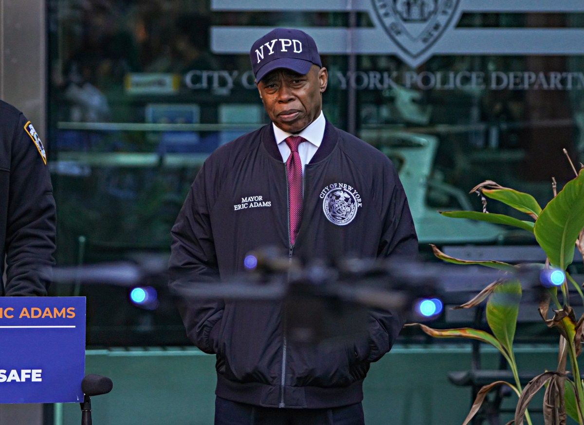 Mayor Eric Adams talks about NYPD drones