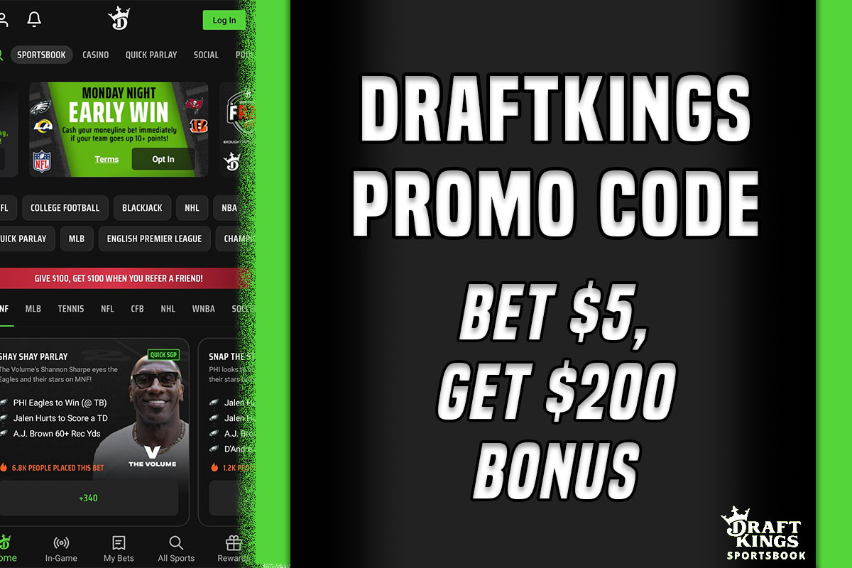 DraftKings promo code for Monday Night Football scores 200 Dolphins