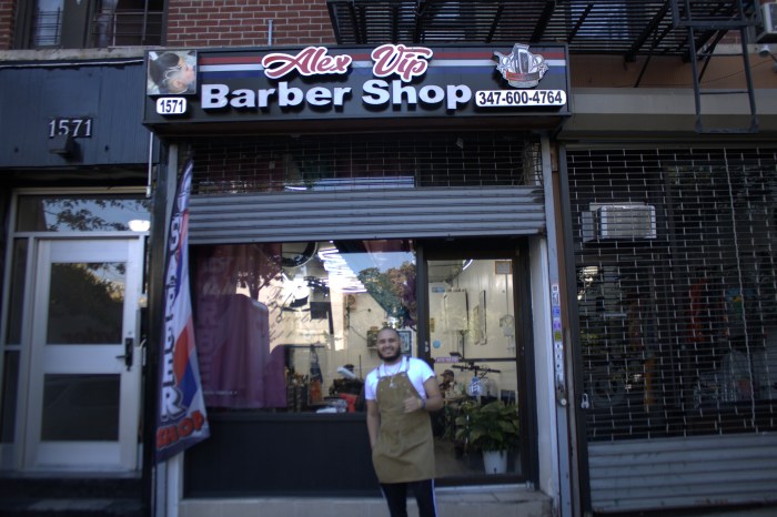 Alexander Rodríguez opened his barbershop in Harlem in 2023.