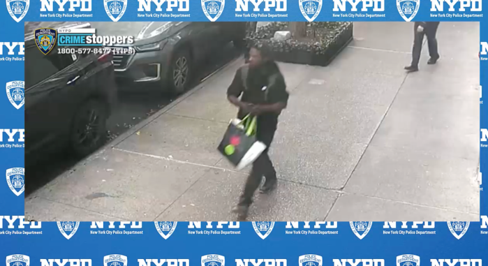 suspect wearing all black who allegedly attacked man on Upper East Side